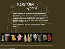 Tablet Screenshot of kostuemwerk.com